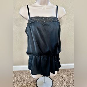 Express Black Silk & Satin top